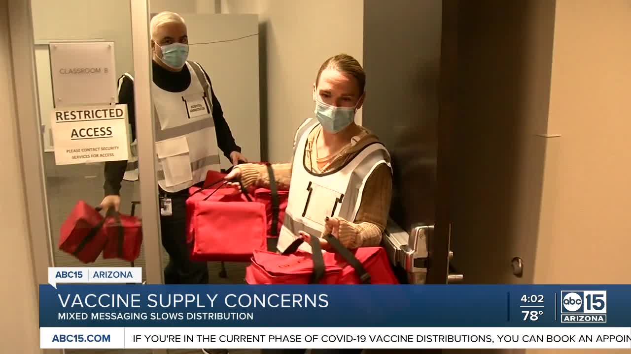 Arizona could face delays in COVID-19 vaccine distribution as national stockpile dwindles