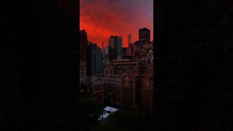 New York city sunset #shorts