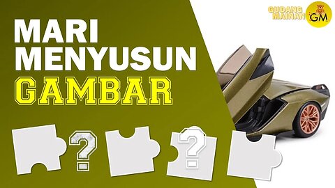 Jelajah Imajinasi anak || mainan anak || menyusun Gambar LAMBORGINI WARNA GOLD