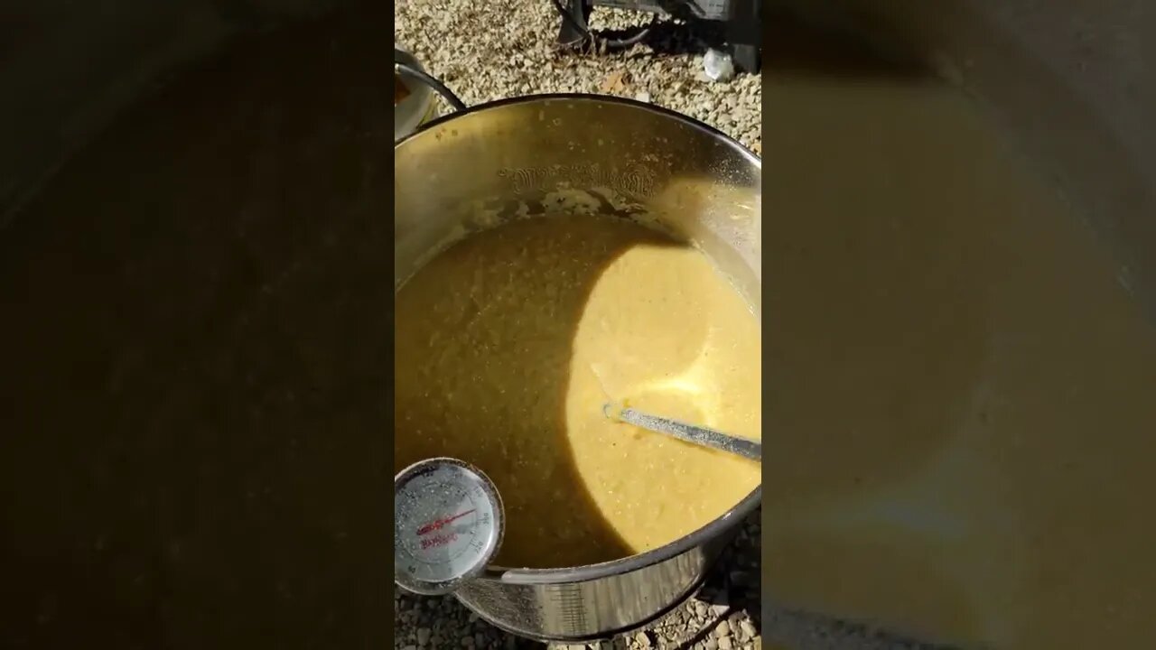 Stirring Corn Mash #moonshine