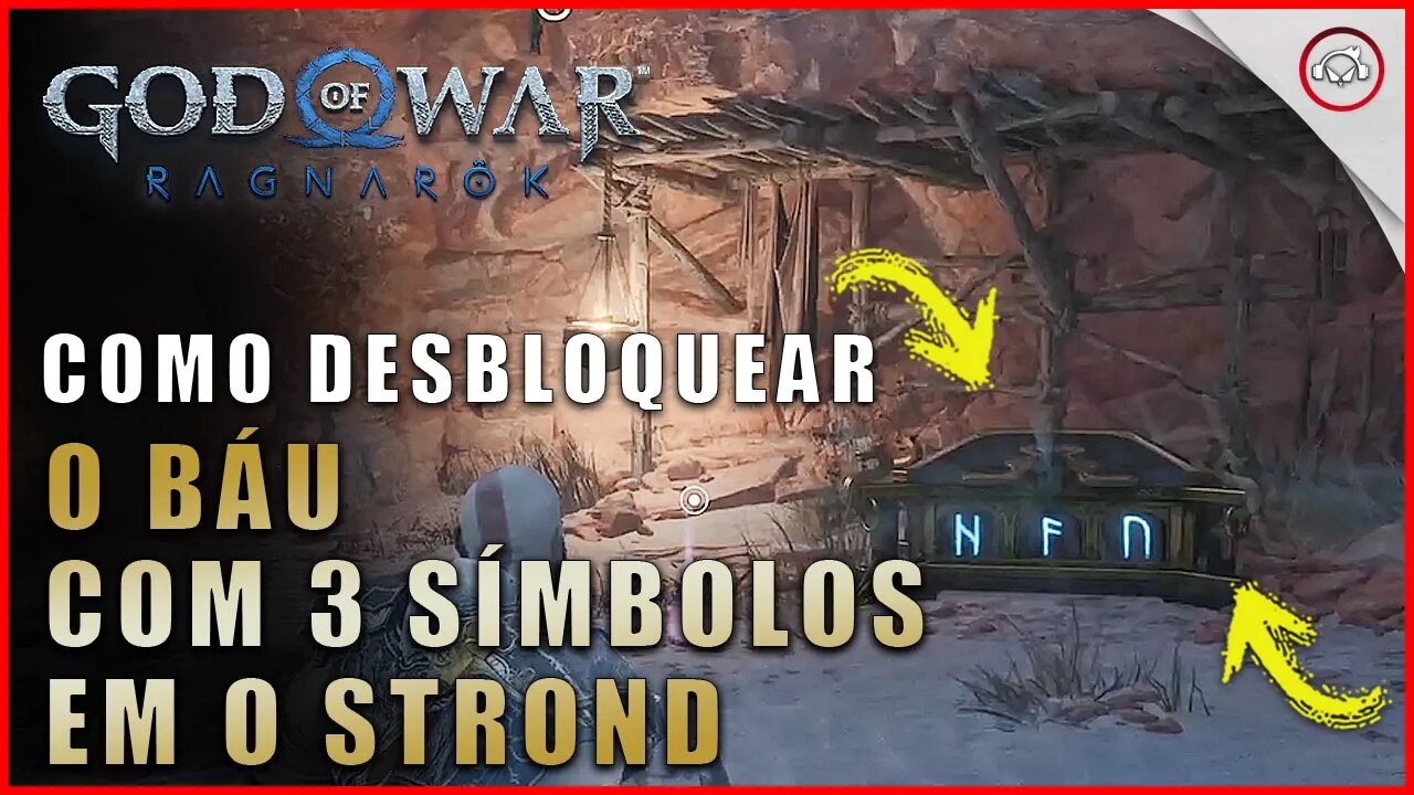 God of war Ragnarok, Como desbloquear o baú com 3 símbolos em O Stronf | Super dica