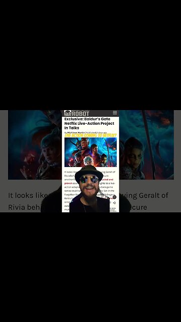 Baldur’s Gate To Get Live Action Adaption At Netflix? #netflix #liveaction #shorts