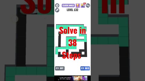 Solve this in 38 steps. #shorts (Level 131)