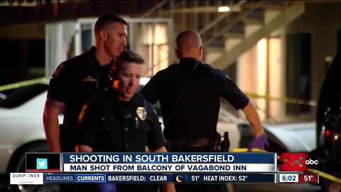 Man shot at Vagabond Inn in South Bakersfield