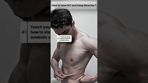 How to Lose FAT and Keep Muscles ? #shredded #fatloss #shorts