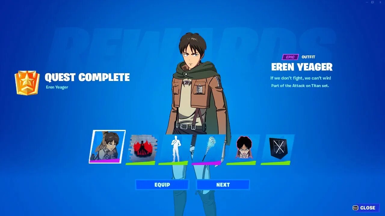 How to Unlock EREN YEAGER Skin in Fortnite Season 2! (EASY)