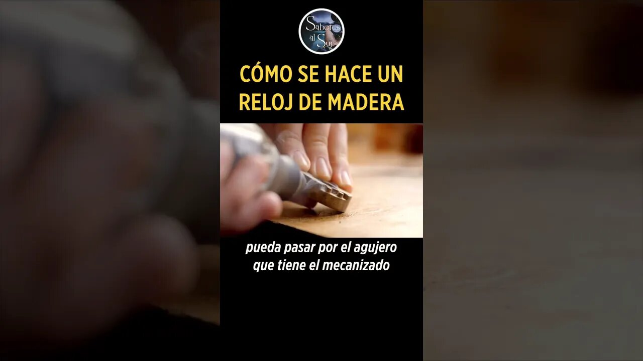 Como se hace un reloj artesanal de madera en 1 minuto