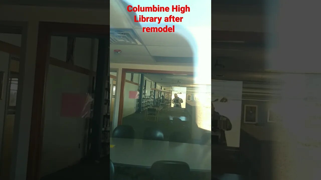 Columbine High School Library after remodel, relocating to other side of school