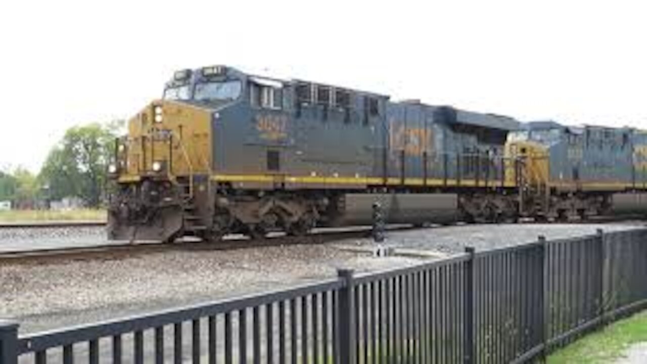 CSX Autorack Train from Fostoria, Ohio October 10, 2020