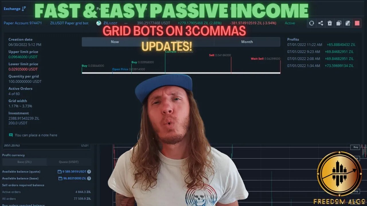 FAST and EASY PASSIVE INCOME with 3Commas Grid Bots UPDATES!