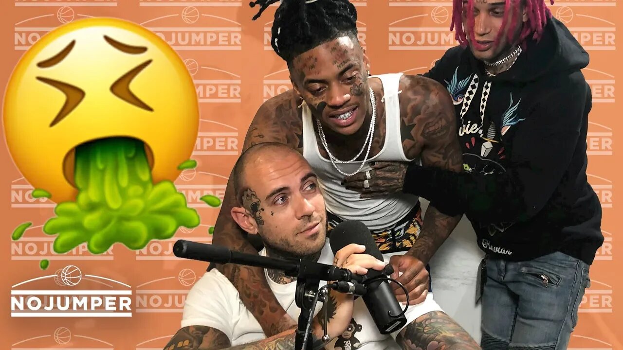 Boonk shows up WASTED to No Jumper, almost pukes on Adam22