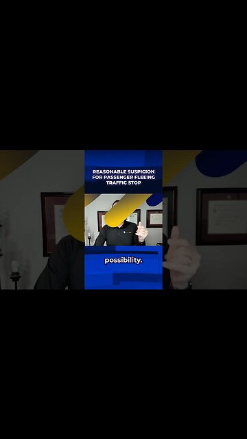 Reasonable suspicion for passenger fleeing traffic stop