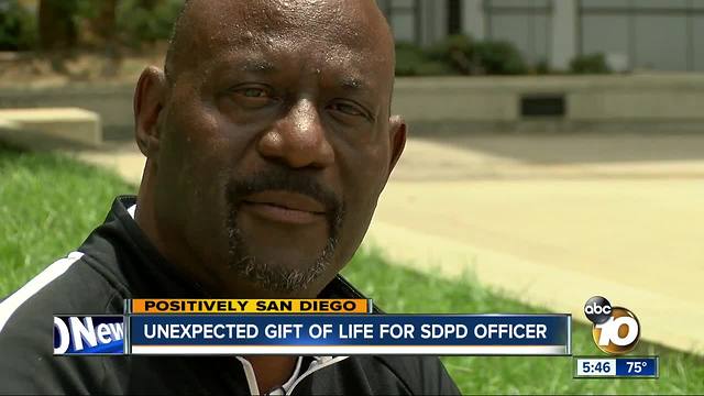 Unexpected gift of life for San Diego Police officer