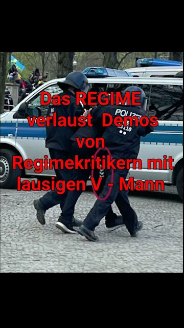 REGIME verlaust Demos von Regimekritikern mit lausigen V - Mann