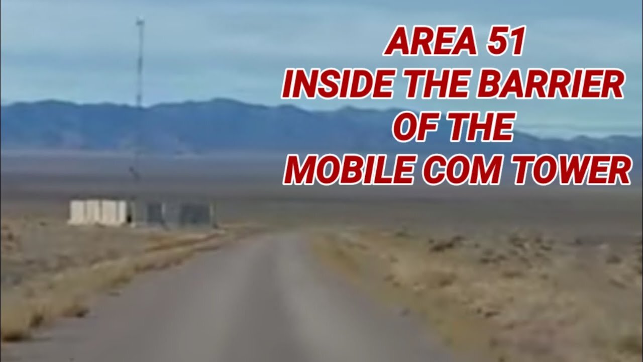 (AREA 51) INSIDE THE BARRIER OF THE MOBILE COM TOWER