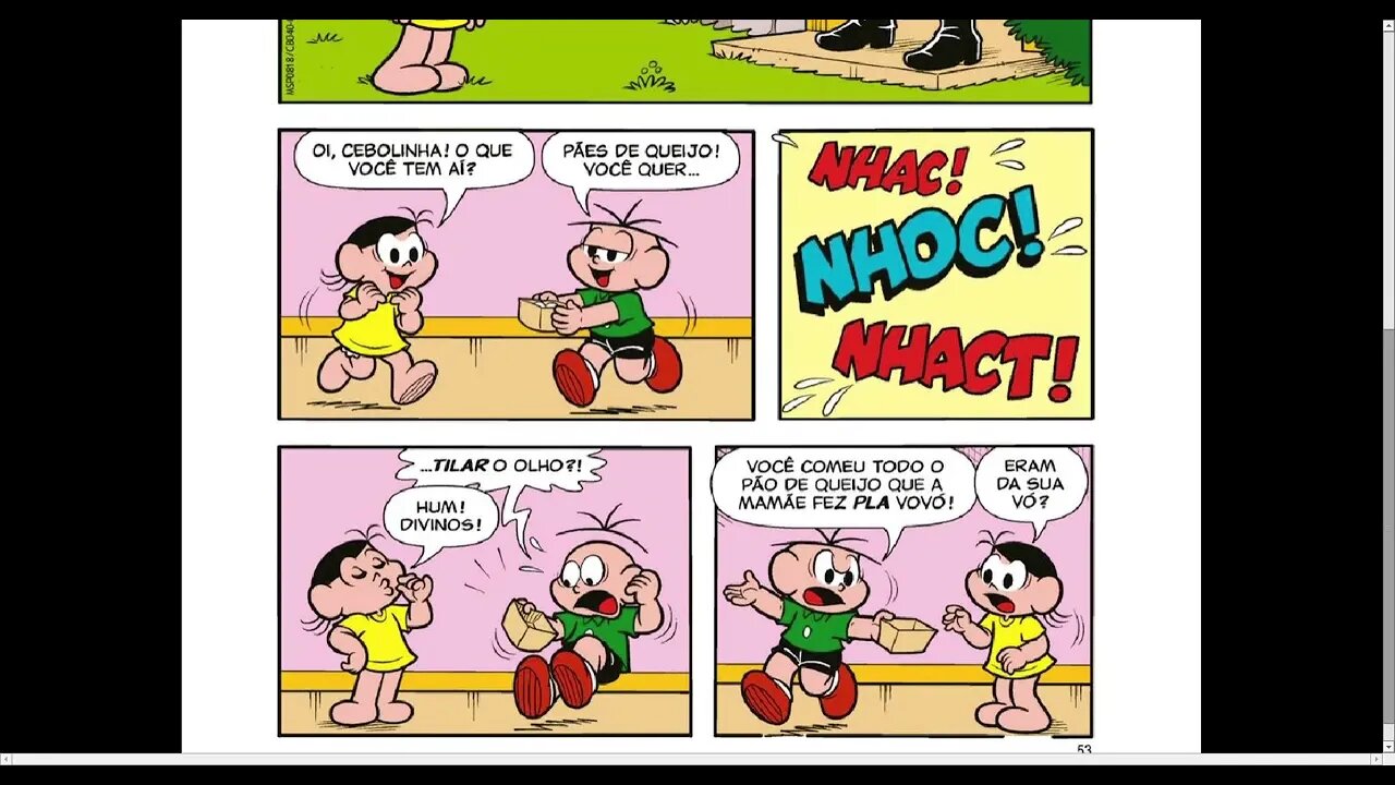 Cebolinha Em Receita Da Mamãe [Pause o Vídeo Caso Não Consiga Ler]
