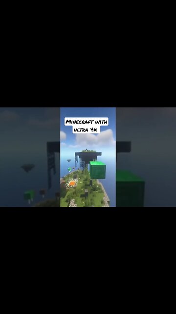 Minecraft gameplay with ultra 4k #minecraft #minecraftshorts