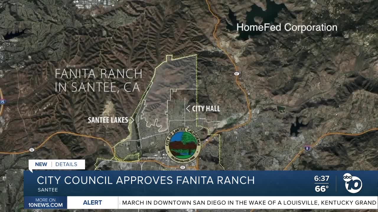 Santee Council approves Fanita Ranch project