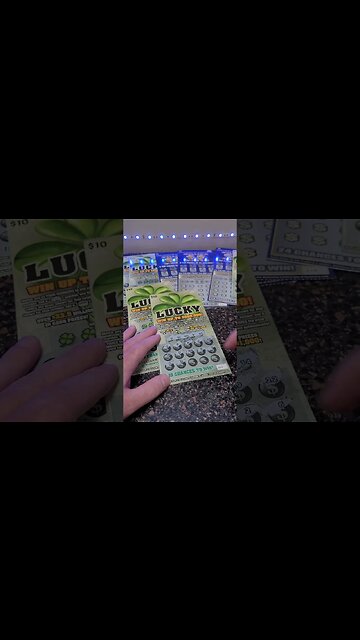 Huge Winning $10 Scratch Off Ticket! #lottery