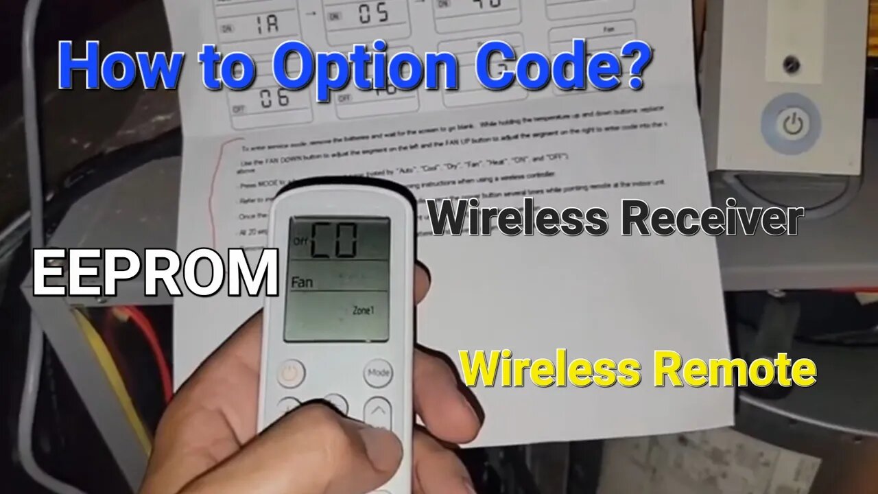 How to use Samsung Wireless Receiver and Remote Controller to Option Code EEPROM