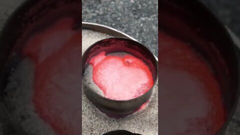 🔥🔥 Pouring Red Hot Metal - Molten Metal #shorts #entertainment #fyp #cool