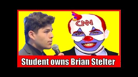 Brian Stelter’s CNN CLOWN SHOW Humiliated by College Student