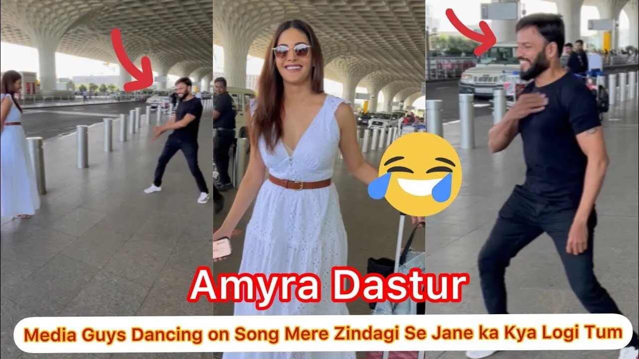 When Media Guys started Dancing in Front of Amyra Dastur For Her new song Kya loge tum 😍