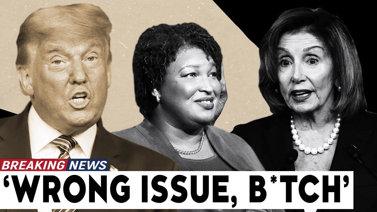 ABRAHAMS PULLS DISGUSTING STUNT AGAINST TRUMP’S ‘BABY SAVING’…PELOSI SHUTS UP HER