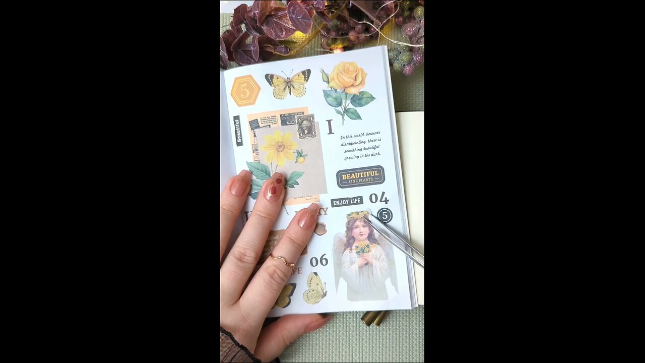 Journaling! #asmr#scrapbook#satisfyingvideo#journal