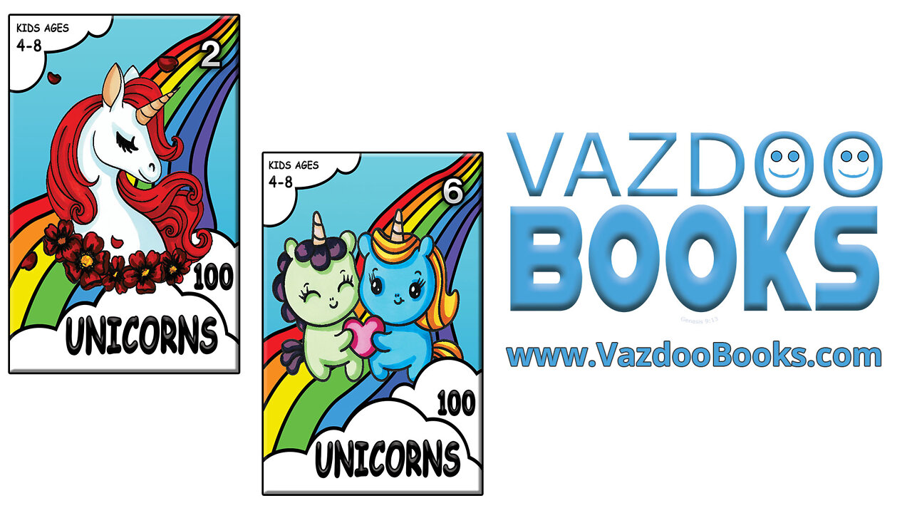 Unicorn Coloring Books (4-8 and 8-12)