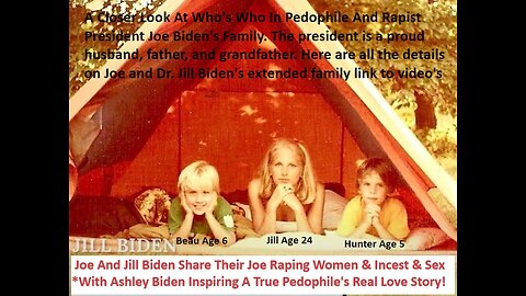 Joe Biden & Jill Biden Share Their Rape & Incest Inspiring A Pedophile's Love Story