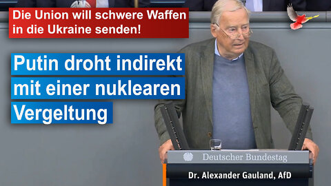 Die Union will schwere Waffen in die Ukraine senden!