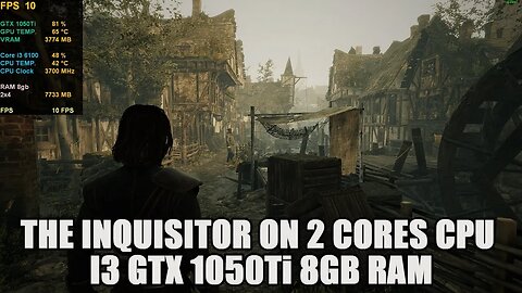 The Inquisitor demo on GTX 1050Ti Core i3 6100