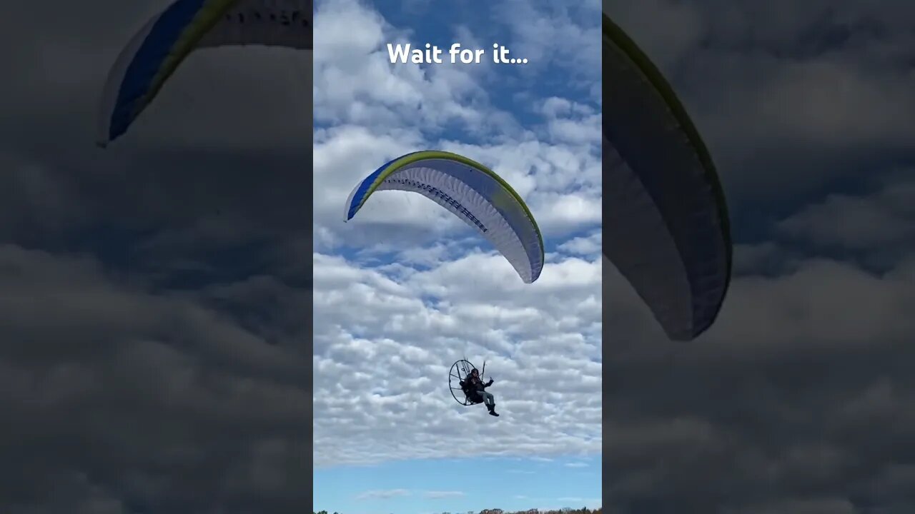 Paramotor landing is crazy wind #paramotor #flying #paramotoring