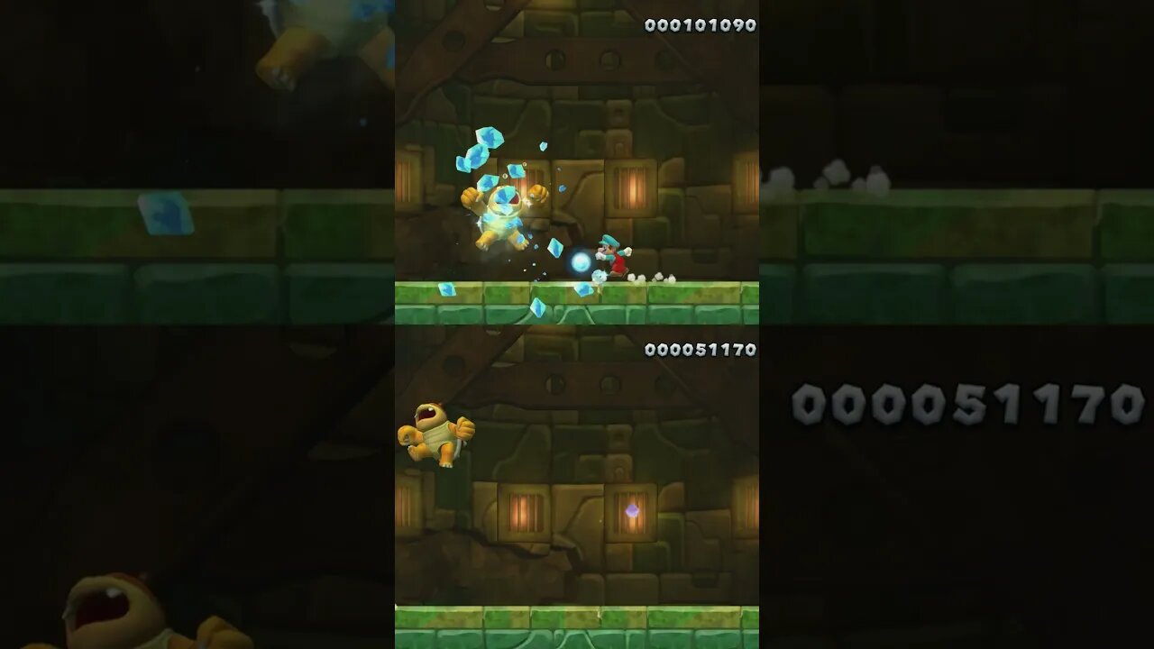 Mario vs Luigi vs Crushing Cog Boss Fight