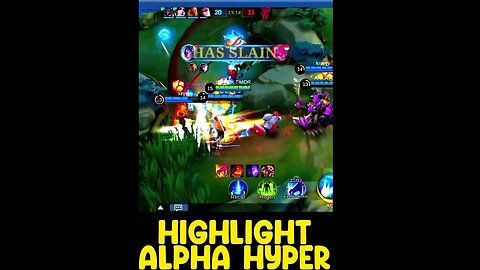 HIGHLIGHT ALPHA #mpl #mlbb #mplid #mlbbesports #shortsvideo #shorts #shortsvideo #short