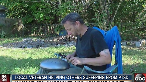 Bay area veteran builds steel drums to get in tune with those living with PTSD