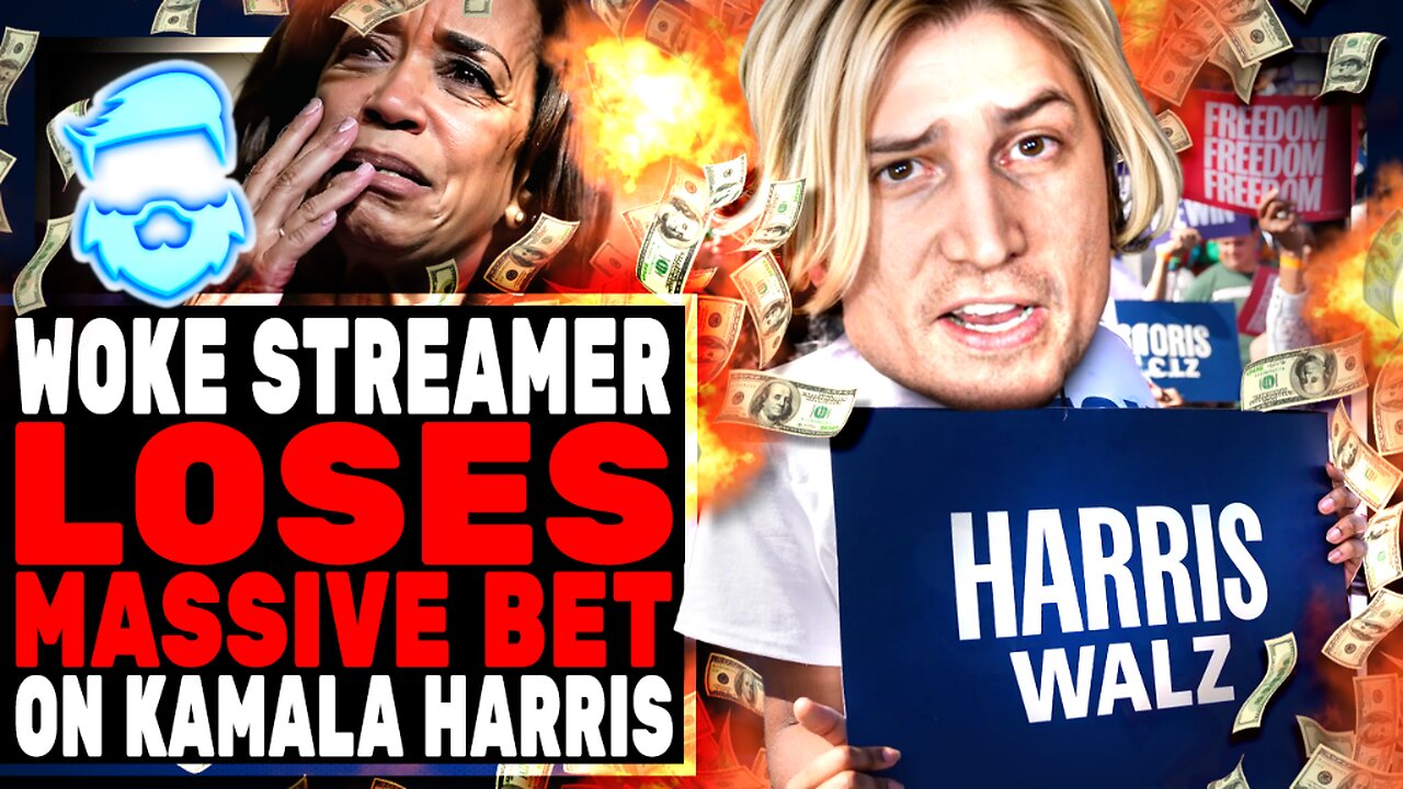 Woke Streamer Bets Nearly 1 MILLION On Kamala Harris AND LOSES! Has Live MELTDOWN