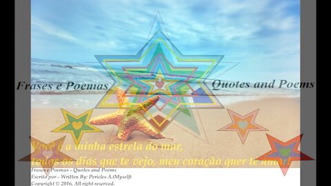 Você é minha estrela do mar, meu coração quer te amar! [Frases e Poemas]