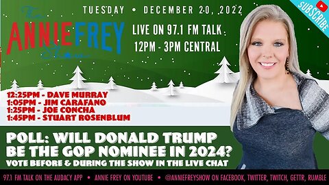 Winter Snow Storm, Title 42, Twitter Files Fallout • Annie Frey Show 12/20/22