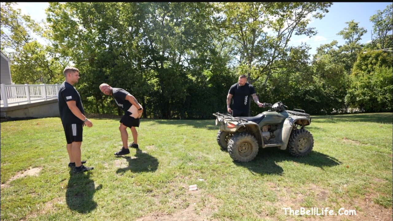 Body Waxing With A Four Wheeler!!!