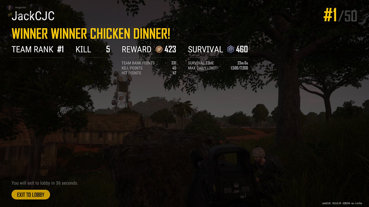 PUBG - Winner Winner Chicken Dinner Sanhok 2021 03 17