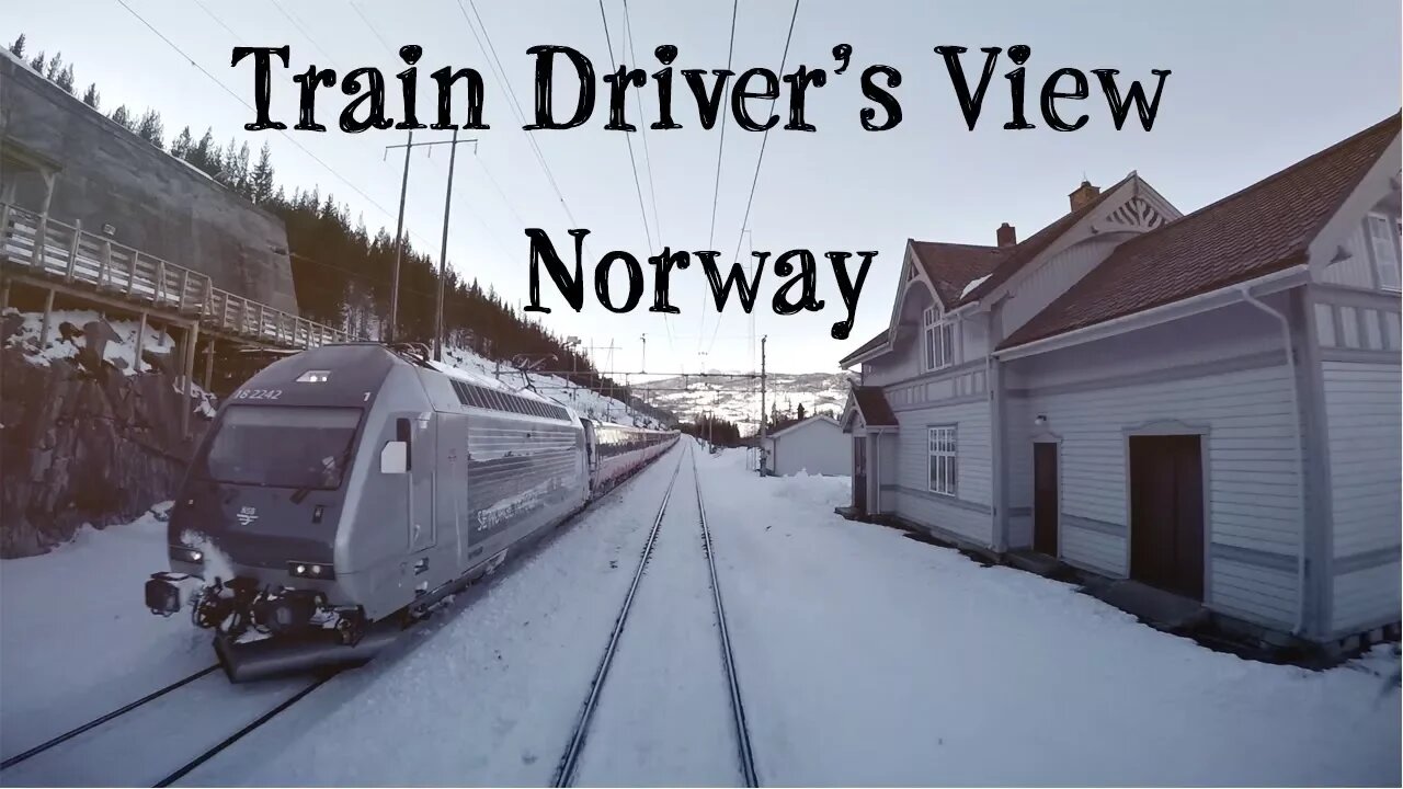 TRAIN DRIVER'S VIEW: Back over the mountain (Ål - Voss)