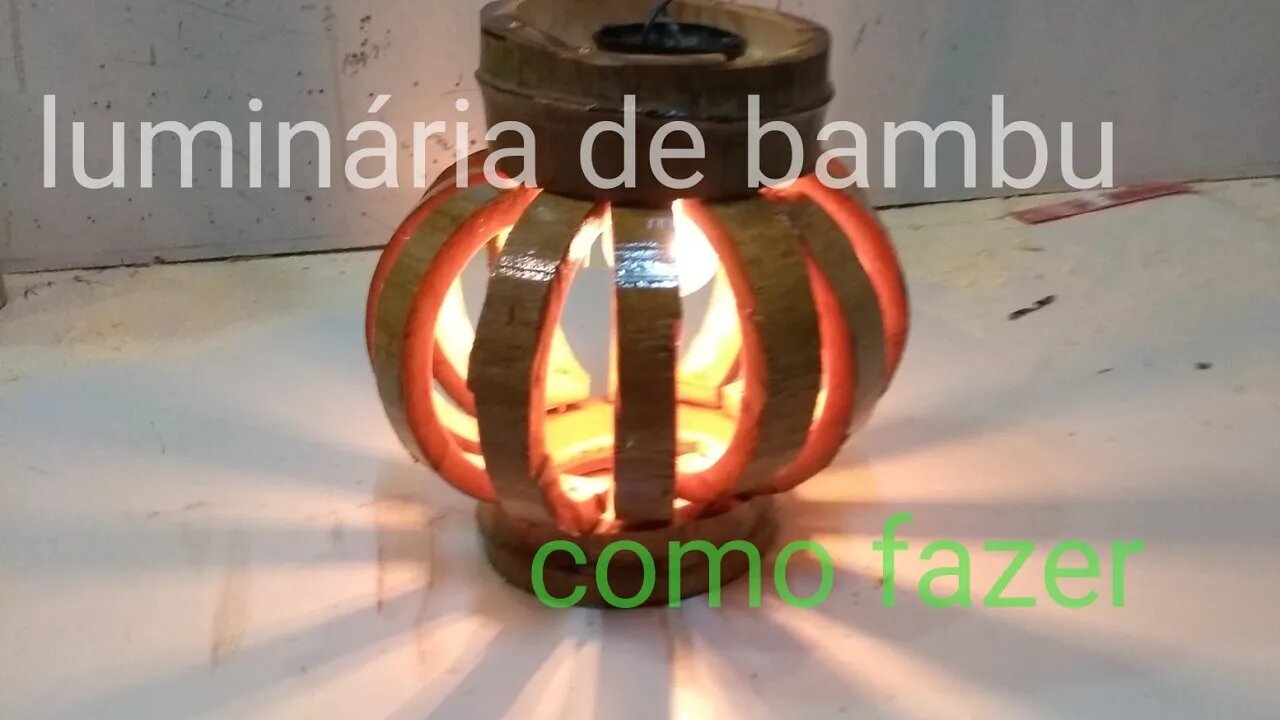 como fazer luminária de bambu,spot@bambutotal