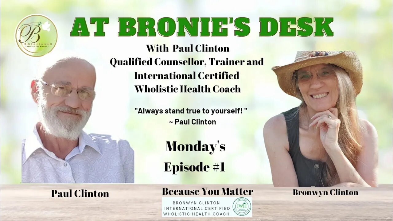 Day #1,200 ~ #broniesworld ~ Mindset Monday with my sweet darling husband Paul R. Clinton