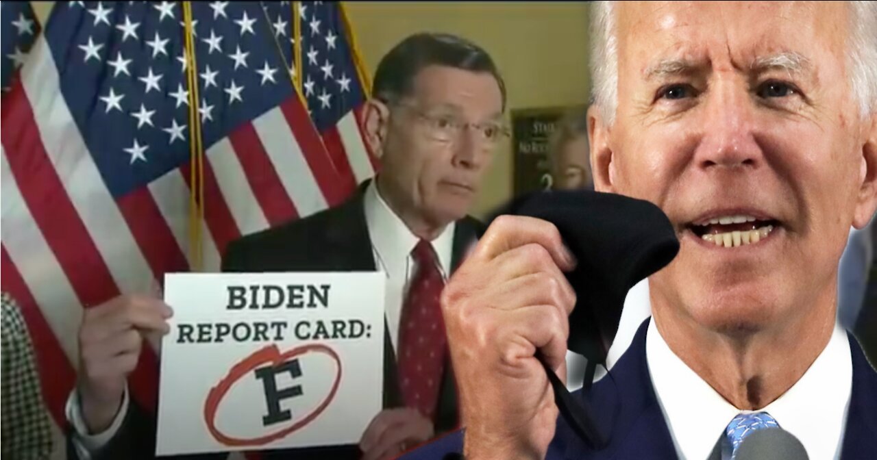 Republican Senator Pulls Out Report Card gives Joe Biden an "F" For Not Reopening Schools