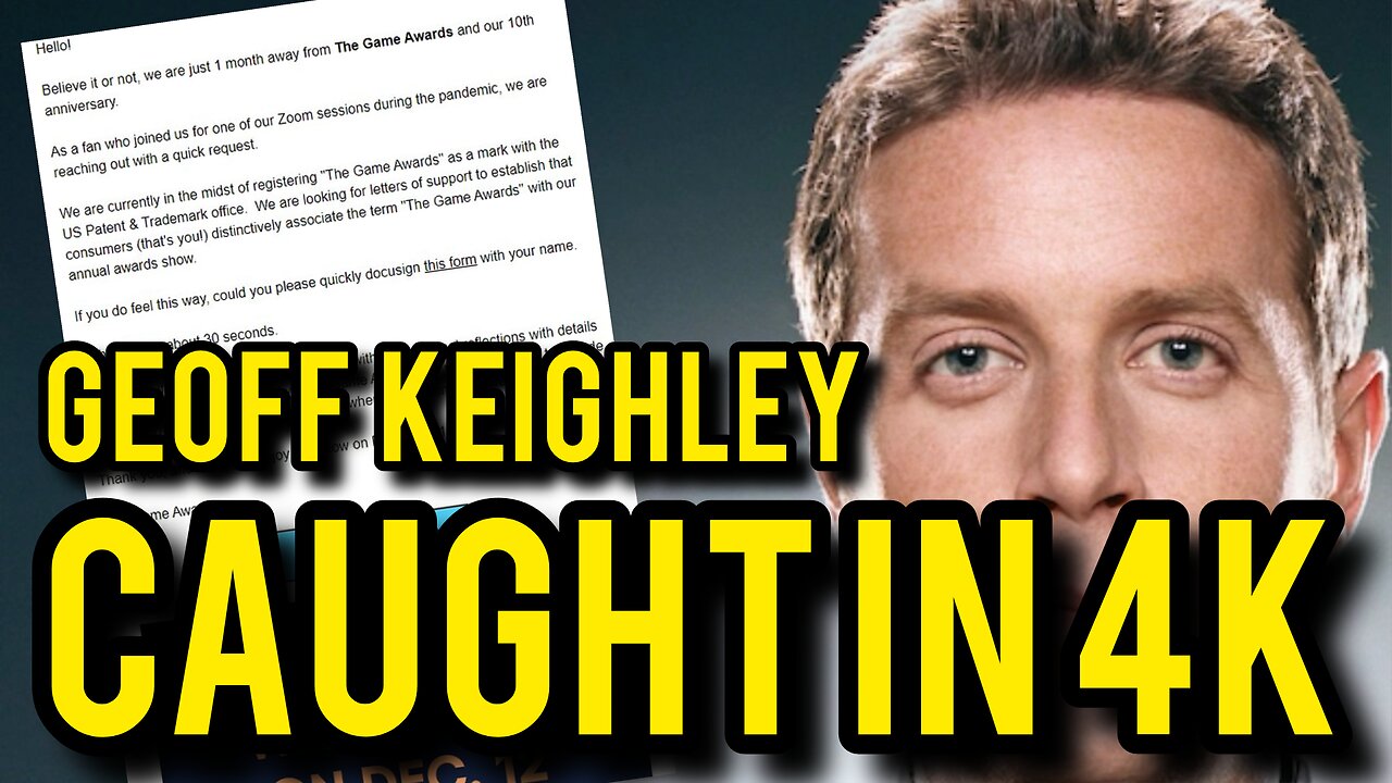 Leaked Geoff Keighley Message EXPOSES “The Game Awards” INSANE Agenda!