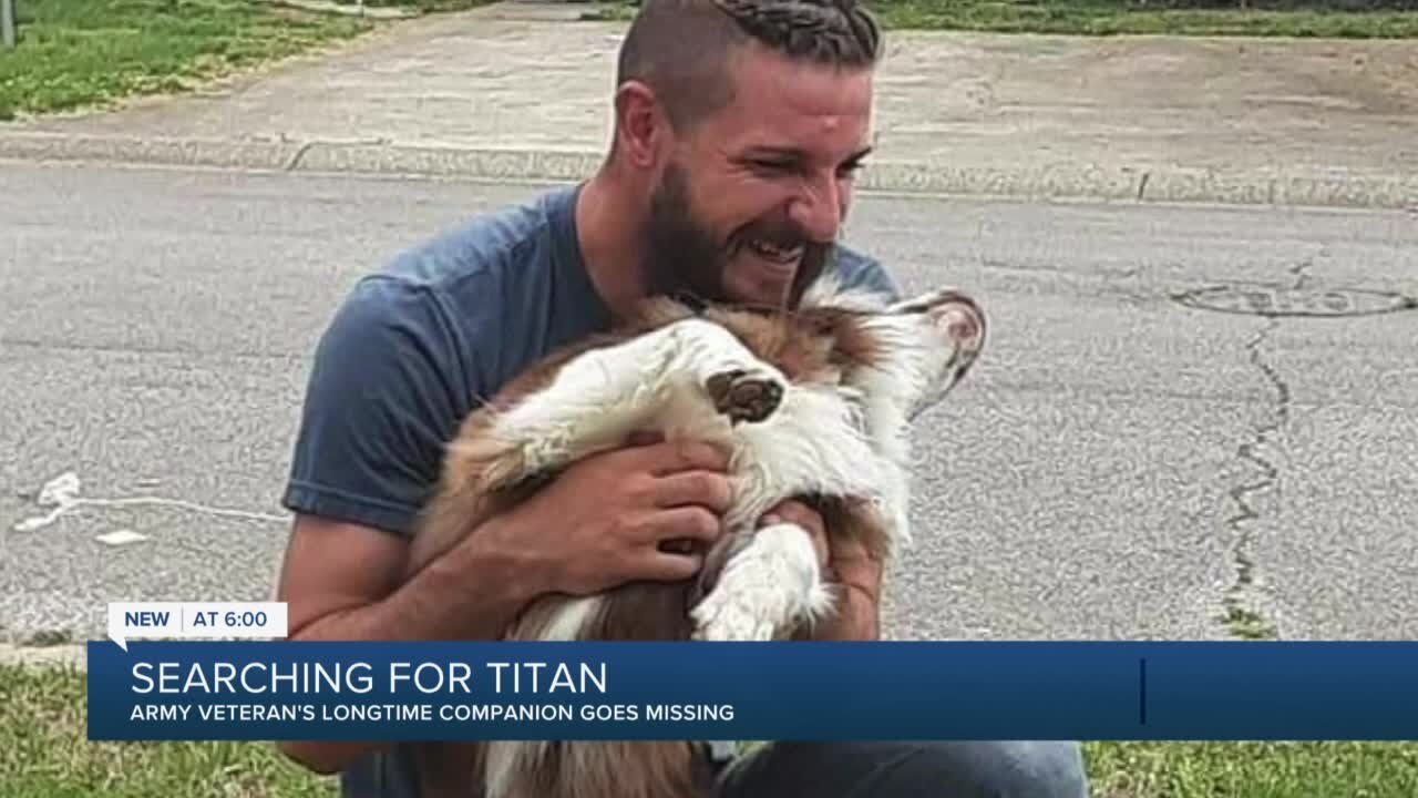 Tulsa military vet searches for lost dog