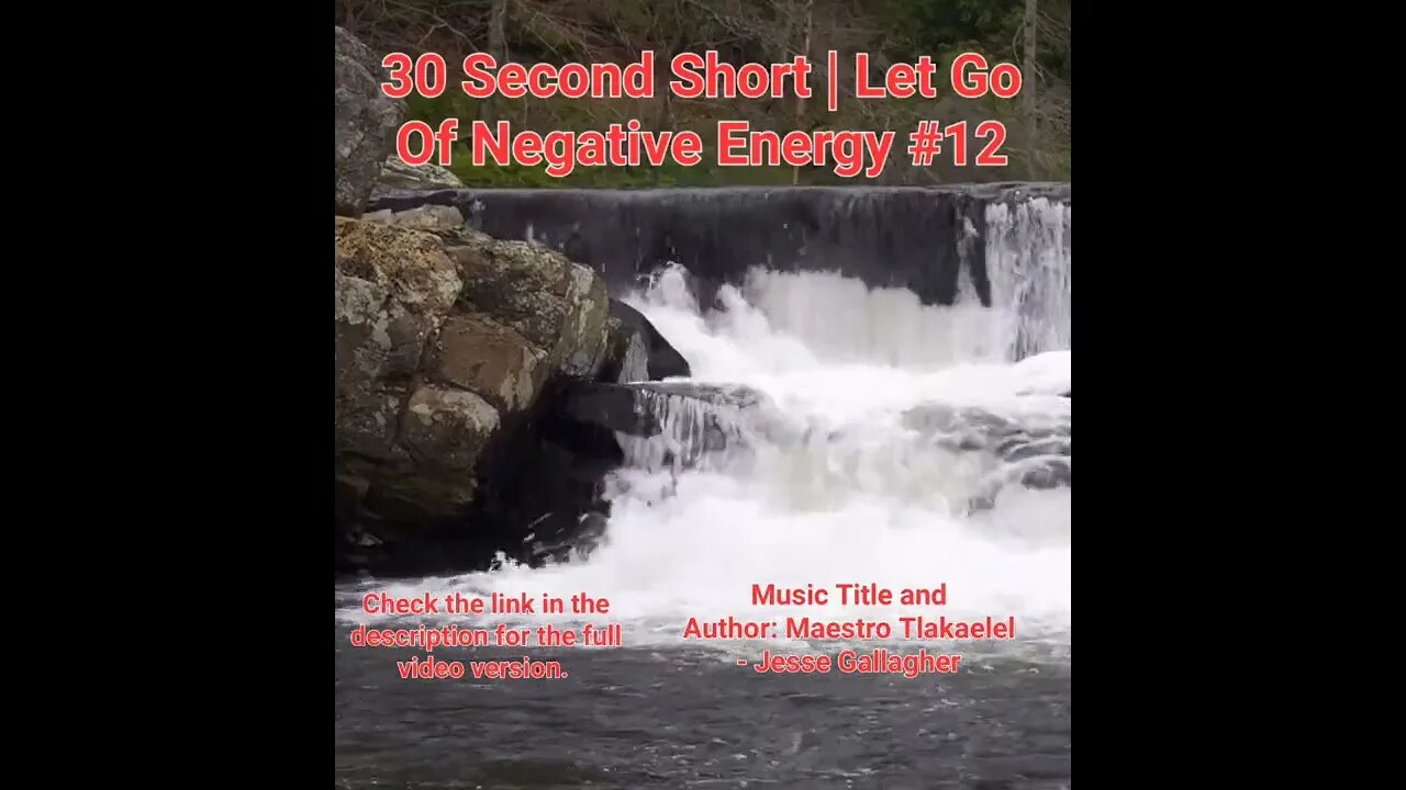 30 Second Short Of Let Go Of Negative Energy | #meditation #shorts #shortsvideo #waterfall #12