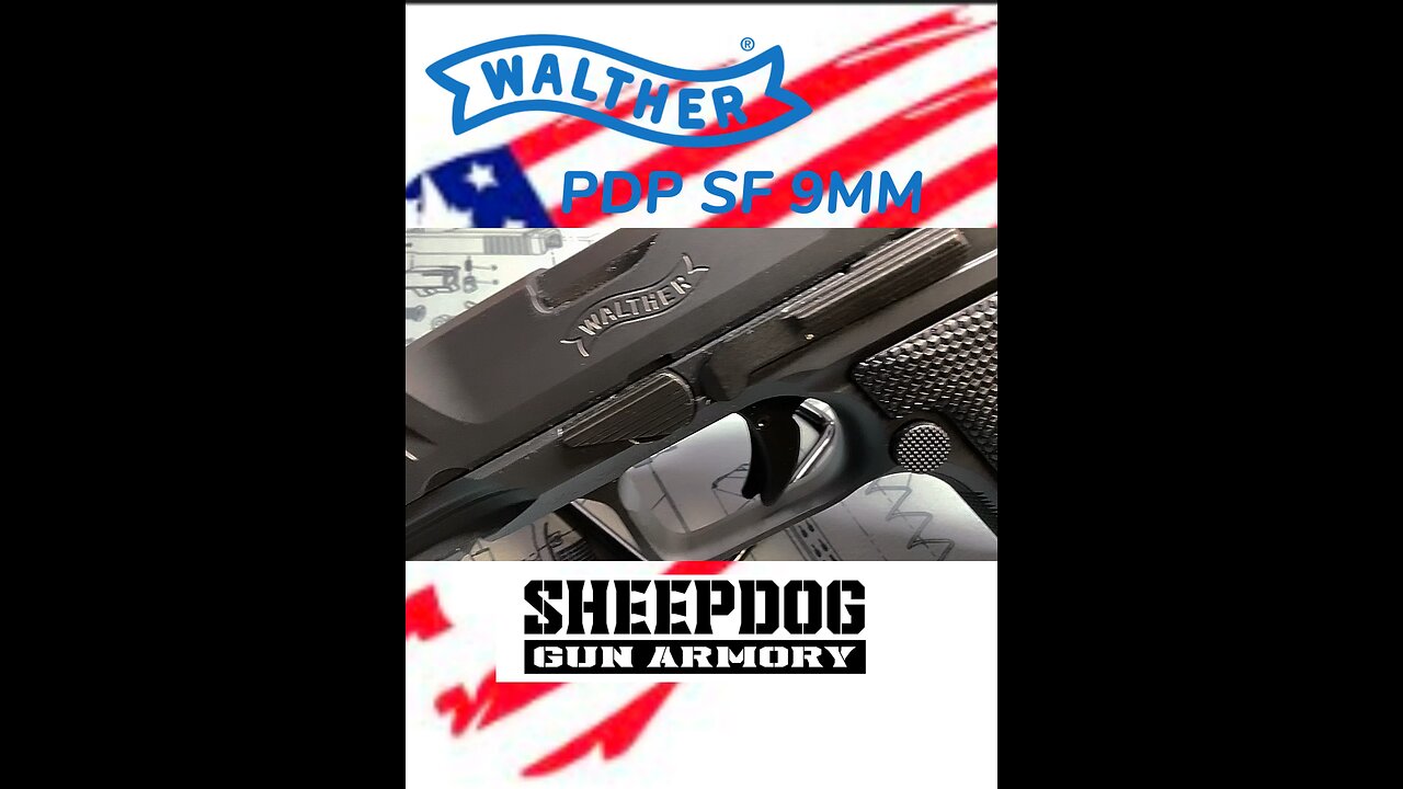 Walther PDP “Steel Frame” 9mm pistol 18rd Mag Capacity